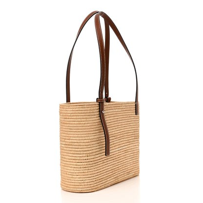 Loewe Raffia Small Square Basket Tote Bag Natural Tan 3 of 12