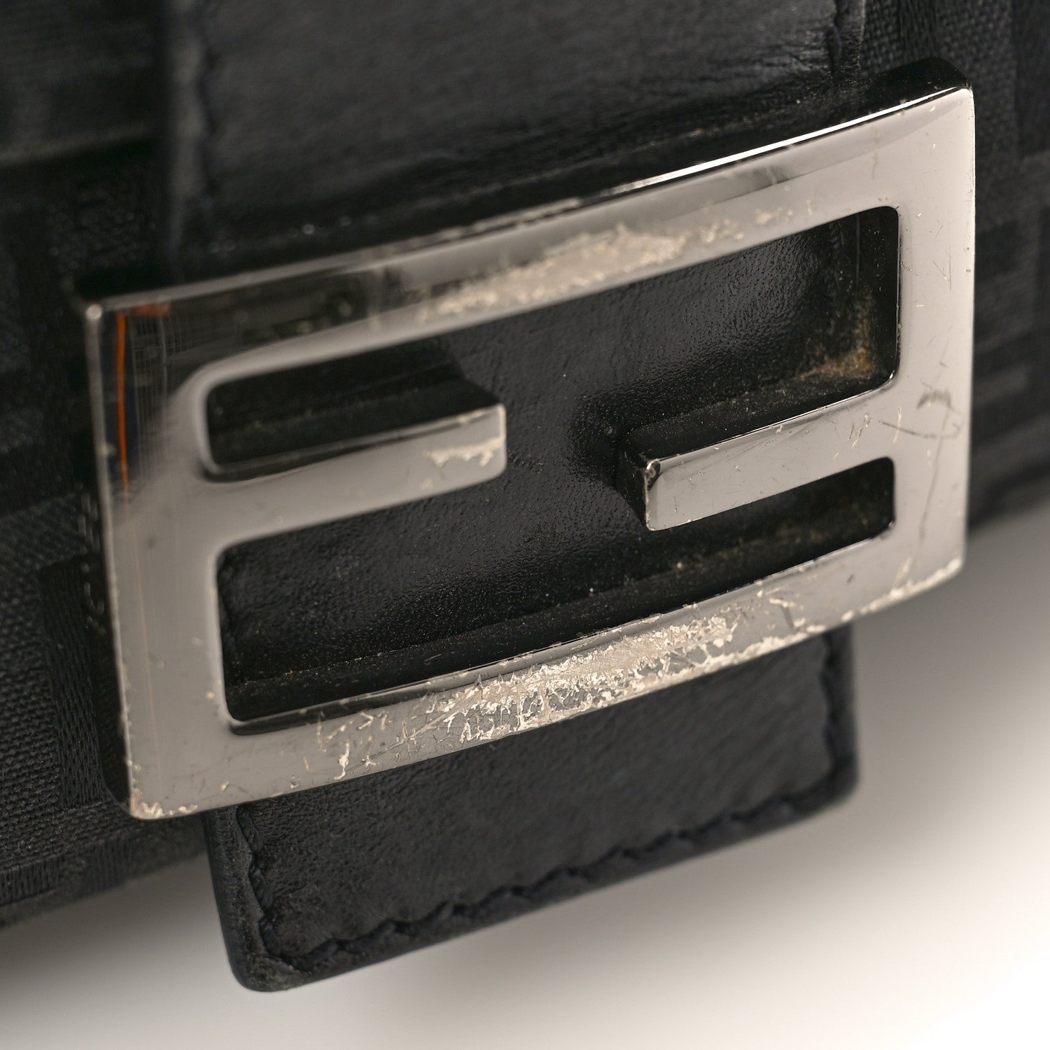 Fendi Zucchino Baguette Black 9 of 10