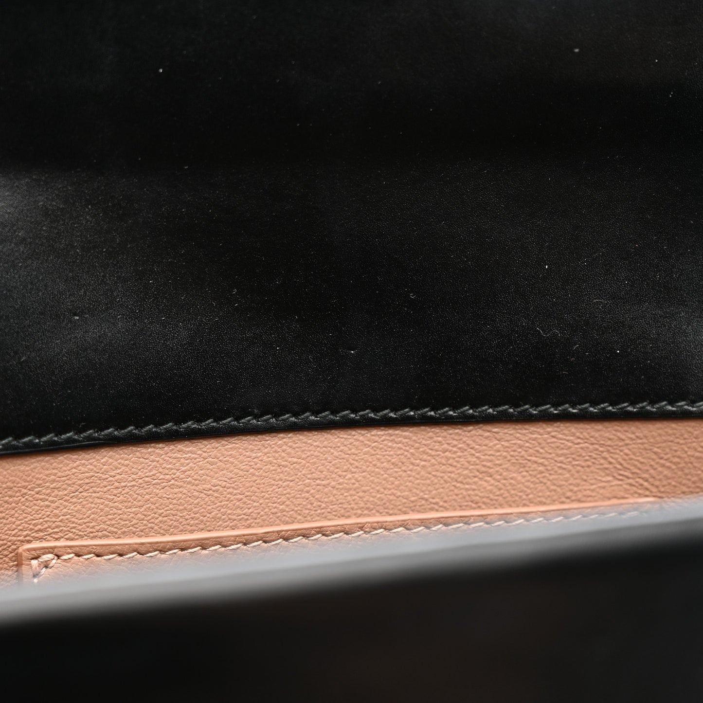 Calfskin Studded Foldover Clutch Black