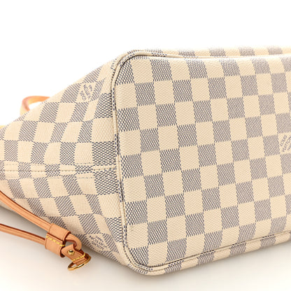 Louis Vuitton Damier Azur Neo Neverfull MM Rose Ballerine 10 of 11