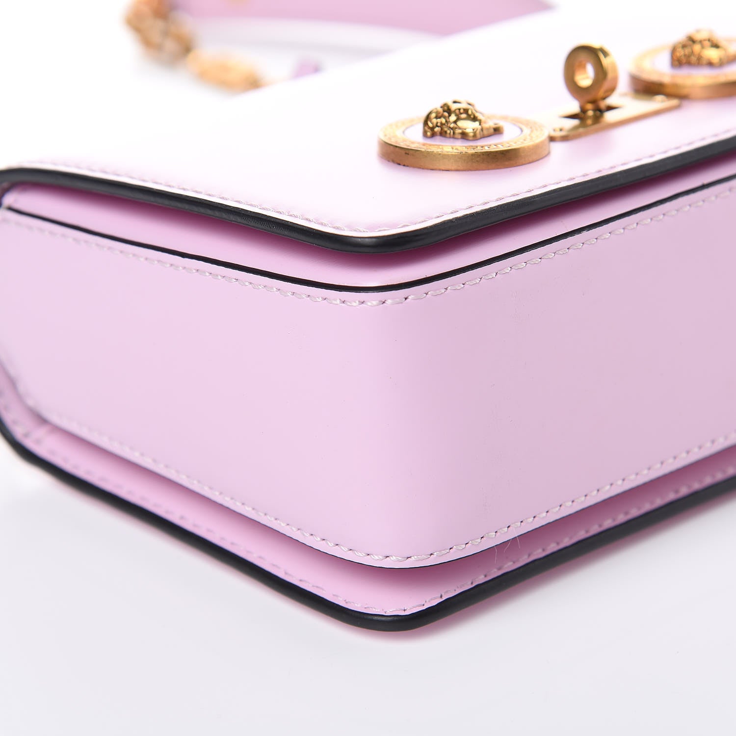 Versace Calfskin Small Icon Chain Bag Pink 8 of 11