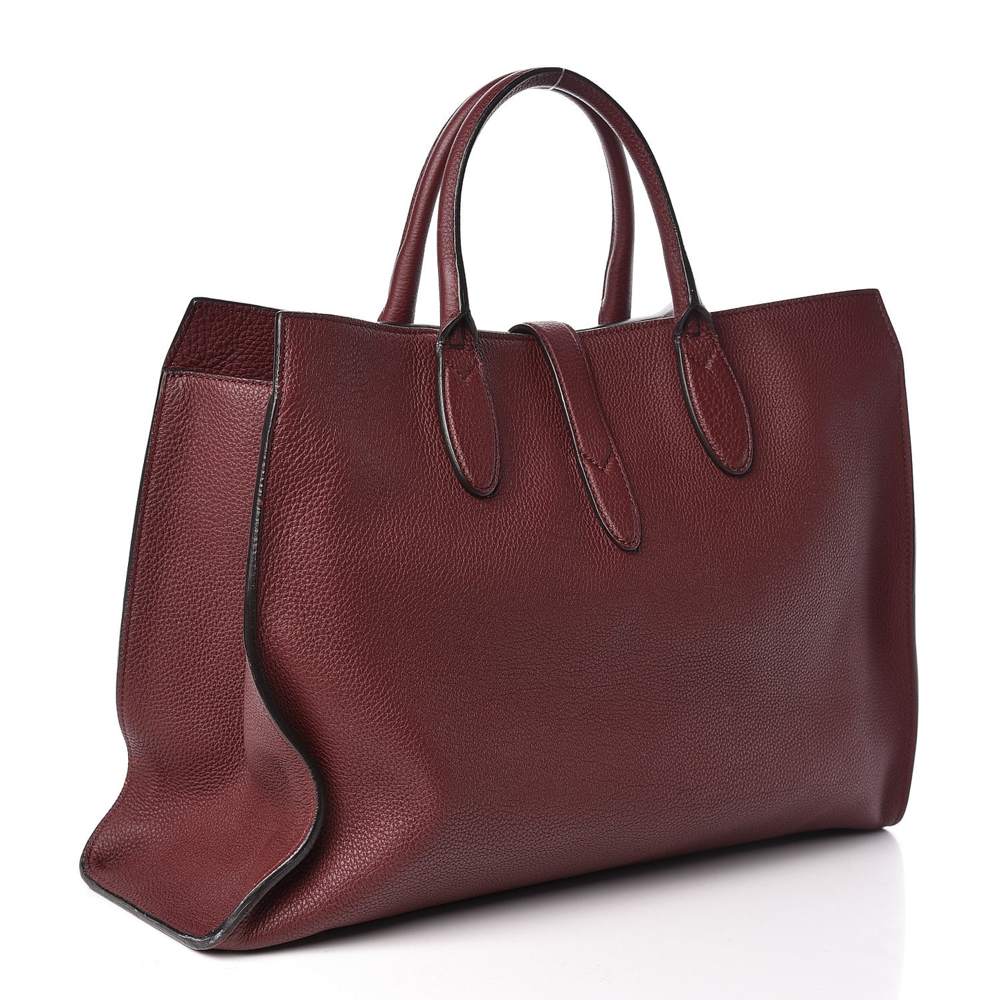Soft Calfskin Medium Jackie Top Handle Bag Bordeaux