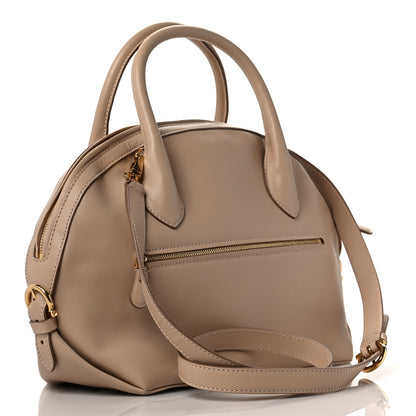 Salvatore Ferragamo Calfskin Fiamma Bag New Bisque 2 of 10