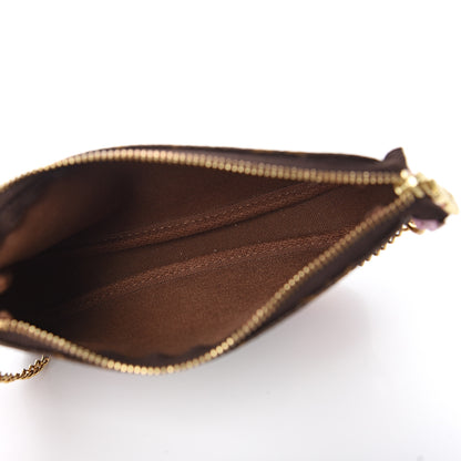 Louis Vuitton Monogram 2016 Christmas Animation Mini Pochette Accessories Rose Ballerine 4 of 7