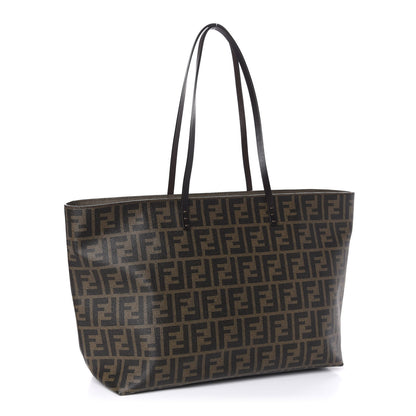 Fendi Zucca Spalmati Small Roll Tote Tobacco Moro 3 of 12