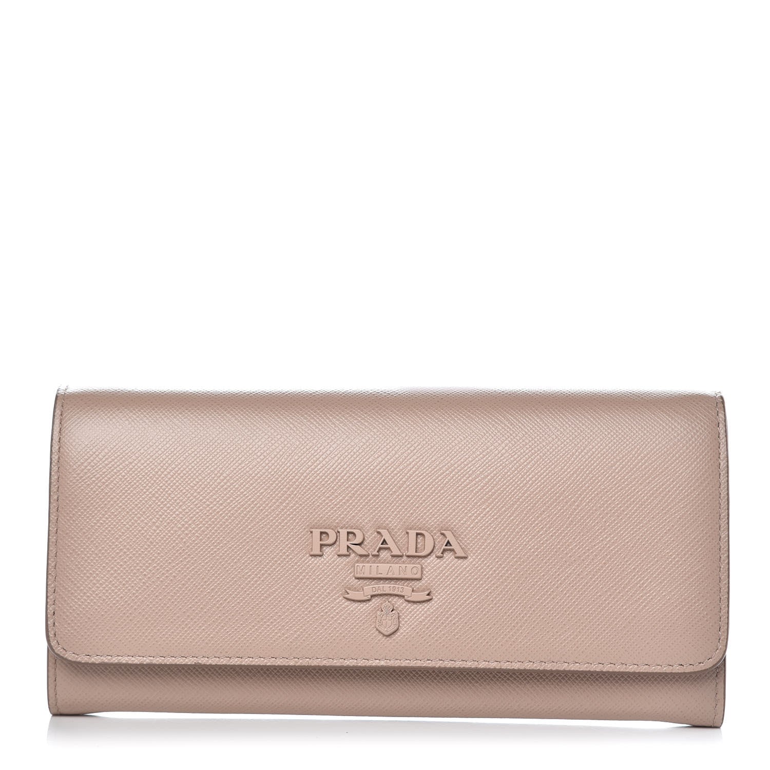 Prada Saffiano Shine Monochrome Wallet Cipria 1 of 10