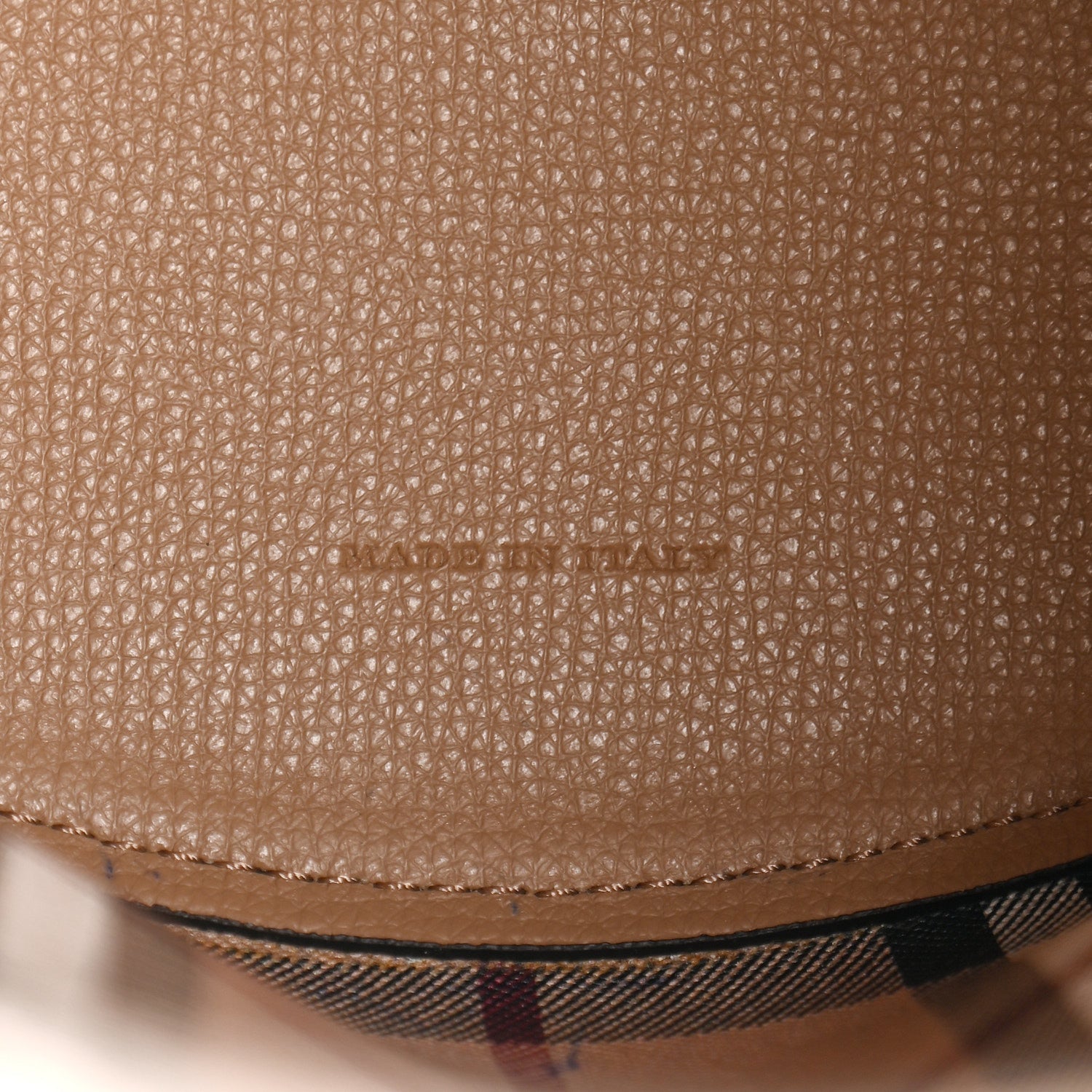 Burberry Haymarket Check Colours Small Lorne Bucket Crossbody Beige 6 of 13