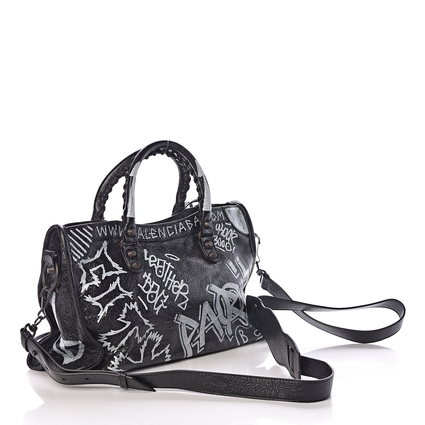 Agneau Classic Hardware Graffiti All Over S City Black