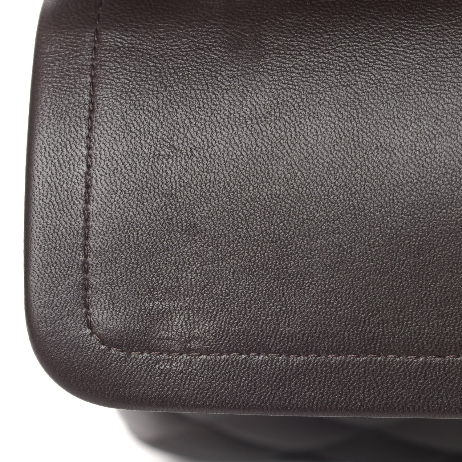Chanel Lambskin Quilted Small Double Flap Dark Brown 7 of 7