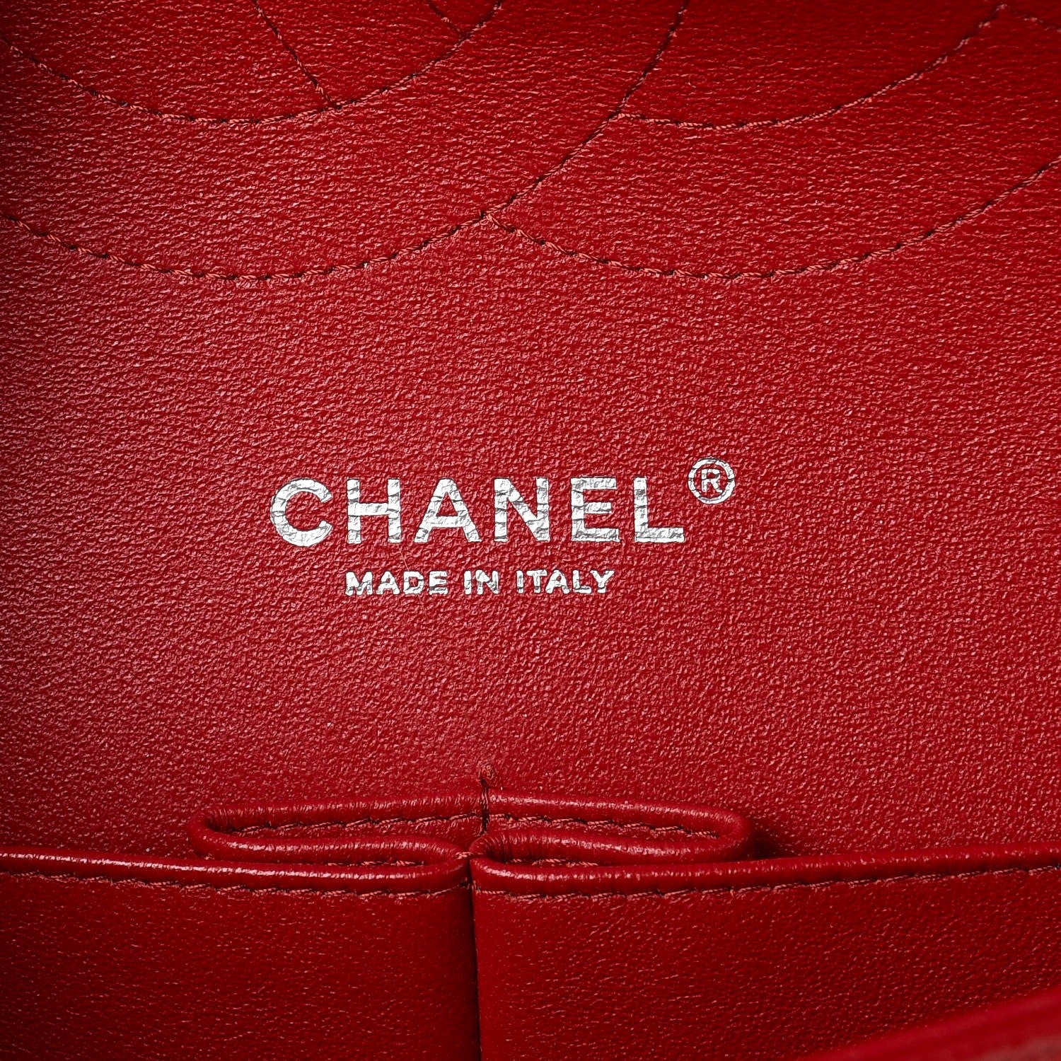 Chanel Caviar Chevron Quilted Jumbo Double Flap Dark Red 7 of 9