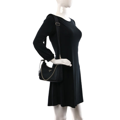 Prada Nylon Re-Edition 2005 Shoulder Bag Black 2 of 10