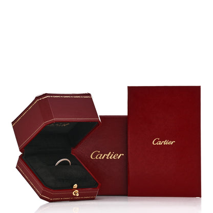 Cartier 18K Pink Gold Diamond 2mm Etincelle de Cartier Wedding Band Ring 49 5 6 of 6