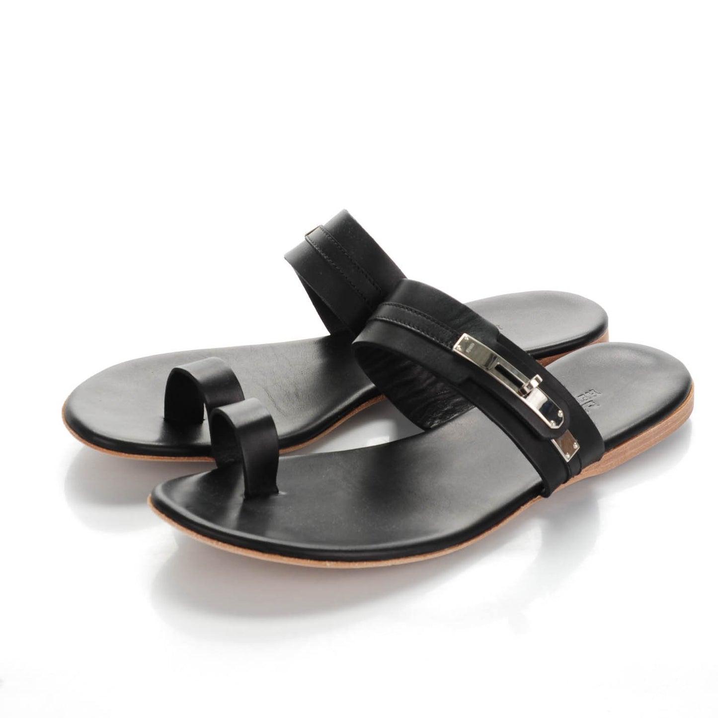 Lambskin Quasar Sandals 38 Black