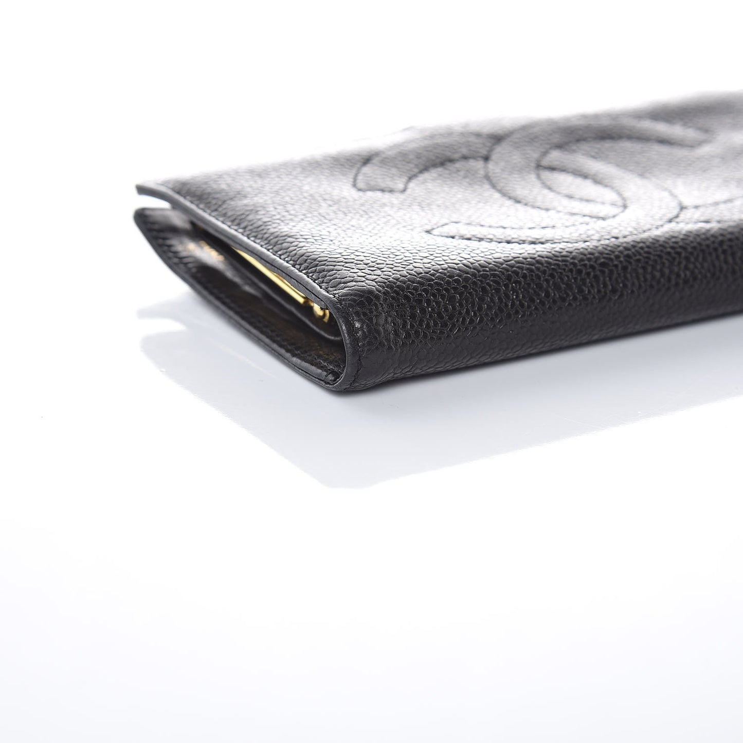 Caviar Timeless CC French Wallet Black