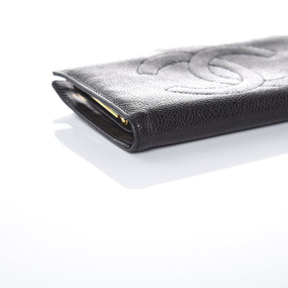 Chanel Caviar Timeless CC French Wallet Black 10 of 18