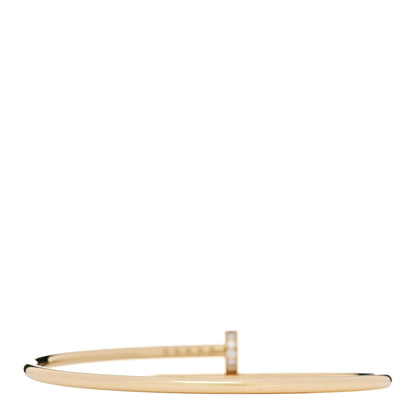 Cartier 18K Yellow Gold Diamond Small Juste Un Clou Bracelet 16 2 of 5