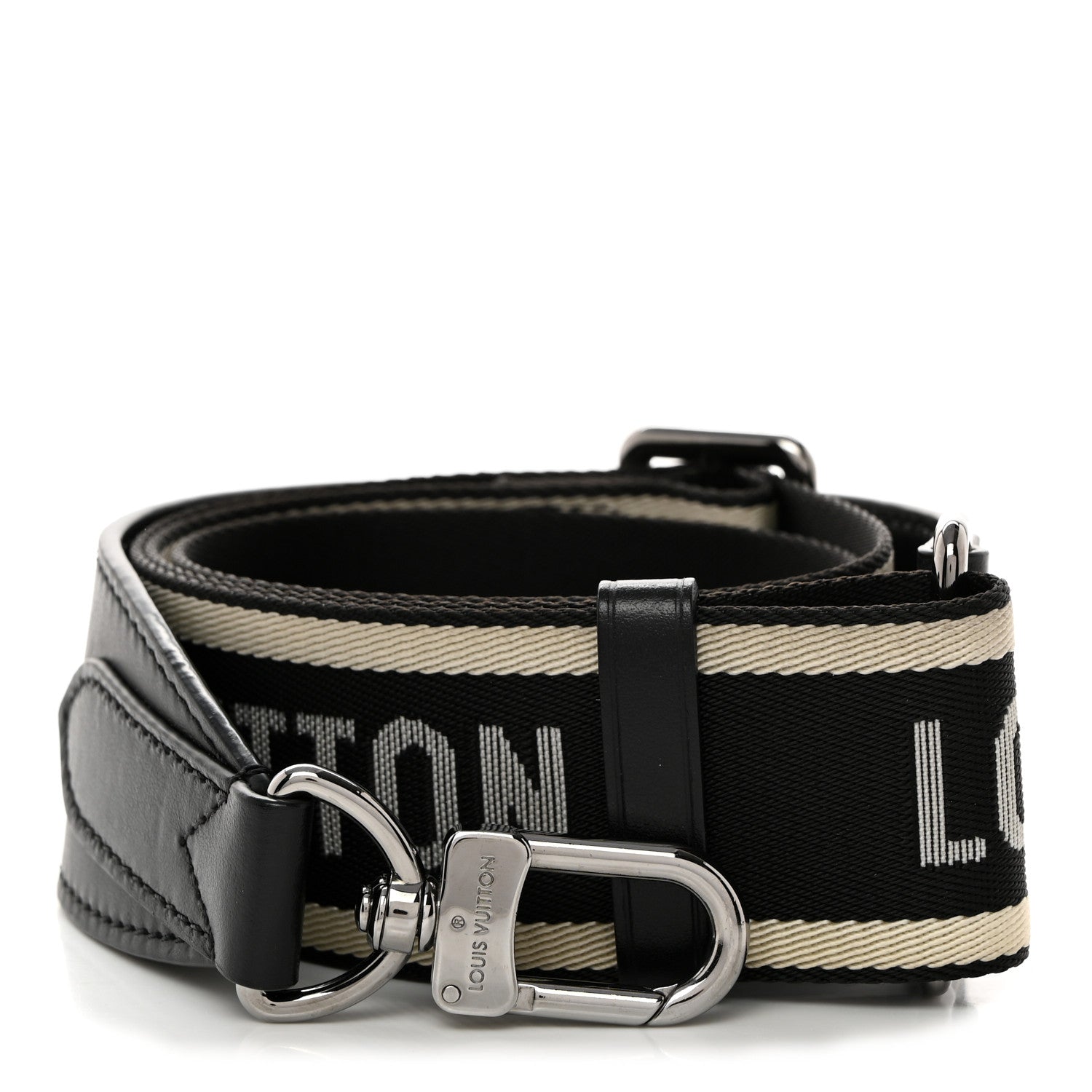 Louis Vuitton Nylon Jacquard Sporty Bandouliere Shoulder Strap Black 1 of 6