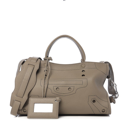 Balenciaga Veau Grana Perforated Blackout Hardware S City Gris Cendre 1 of 9