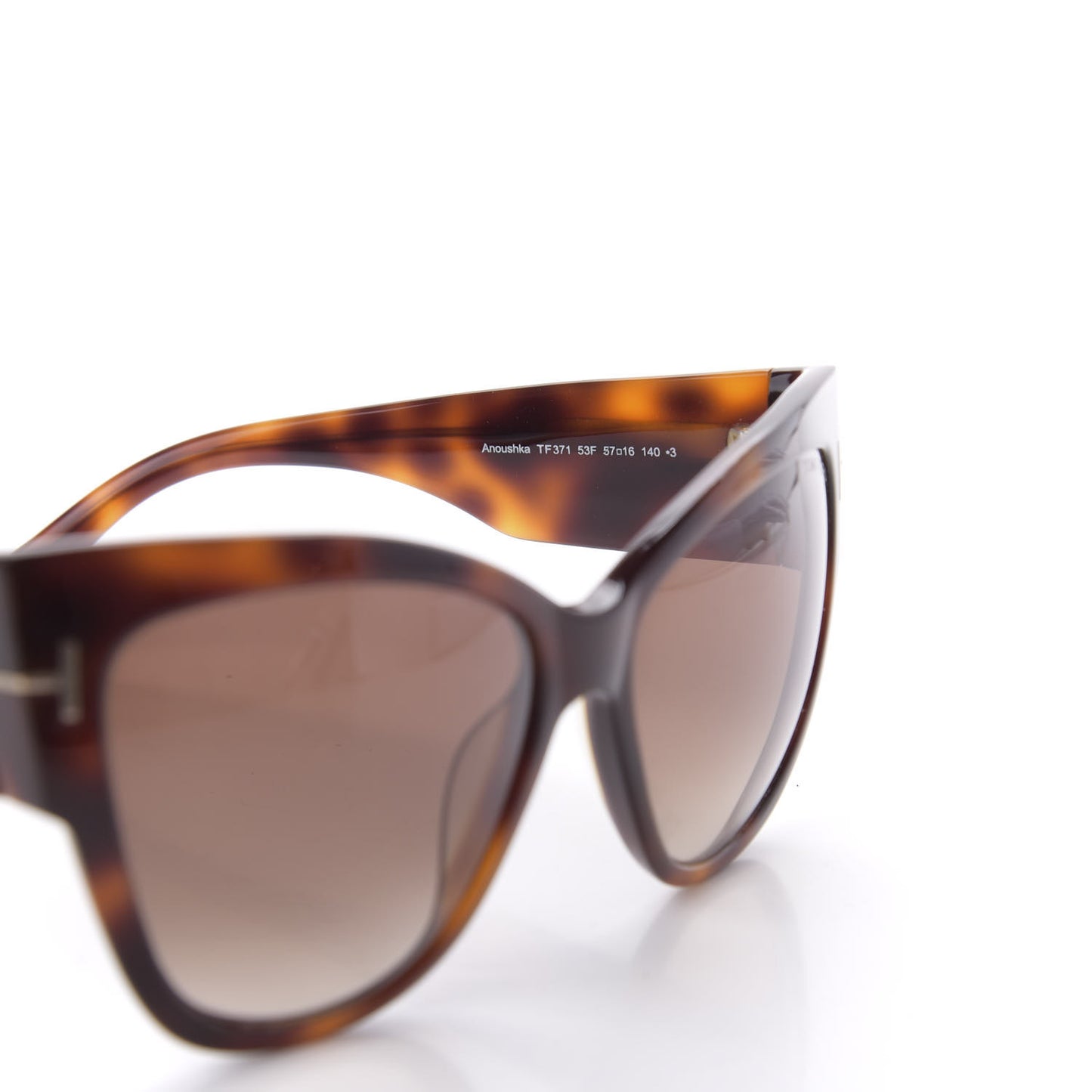 Acetate Anoushka Cat Eye Sunglasses TF371 Tortoise Shell