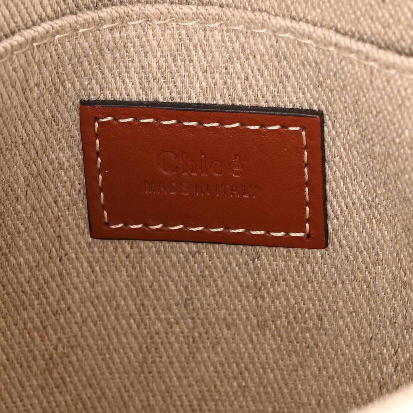 Cotton Calfskin Small Woody Ribbon Tote With Strap White Brown