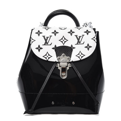 Louis Vuitton Patent Monogram Hot Springs Backpack Black White 1 of 6