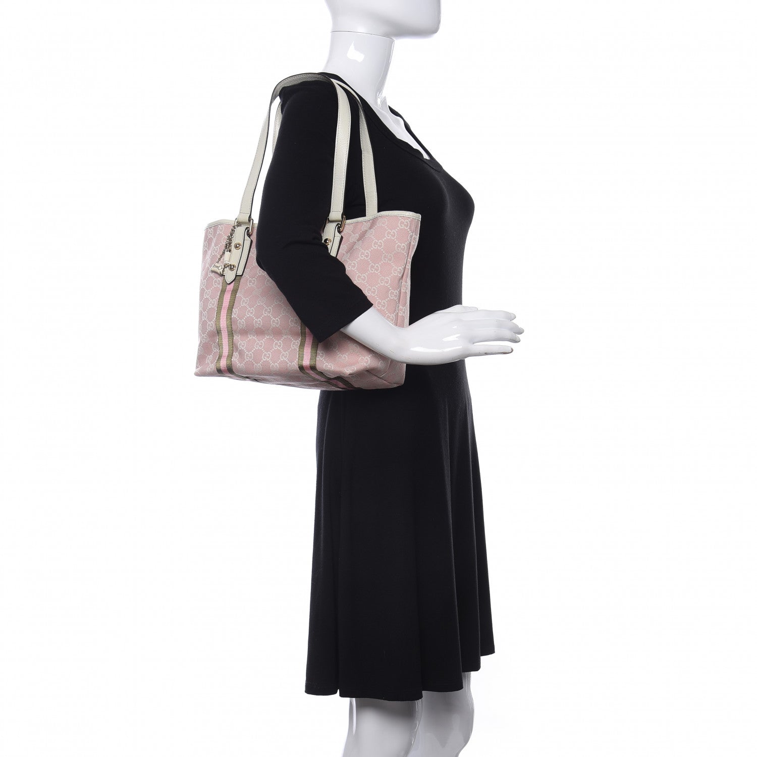 Gucci Monogram Medium Jolicoeur Tote Pink 2 of 13
