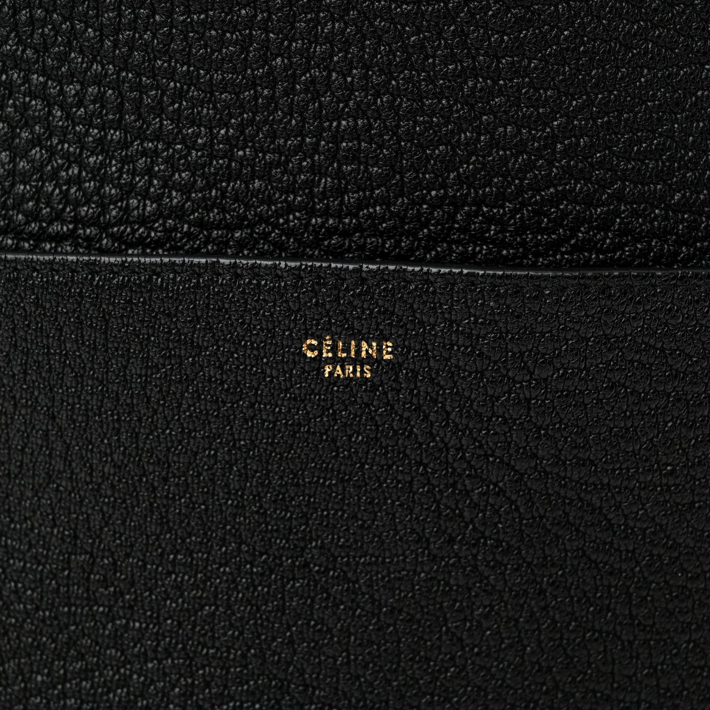 Soft Grained Calfskin Sangle Bucket Bag Black