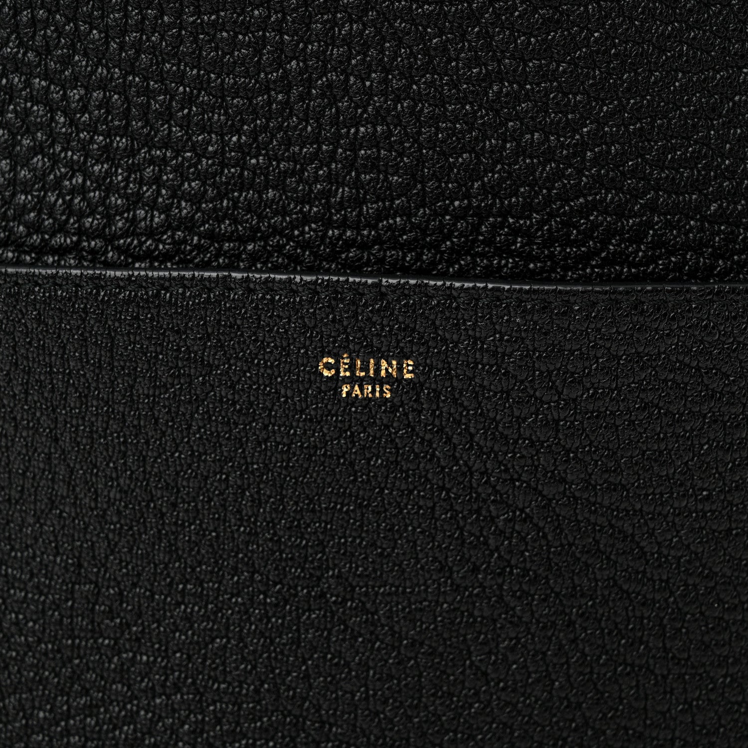 Celine Soft Grained Calfskin Sangle Bucket Bag Black 6 of 12