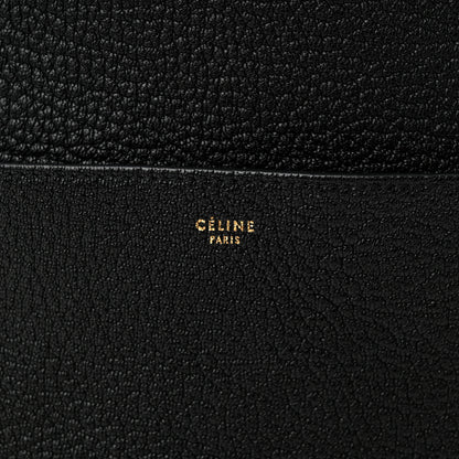 Celine Soft Grained Calfskin Sangle Bucket Bag Black 6 of 12