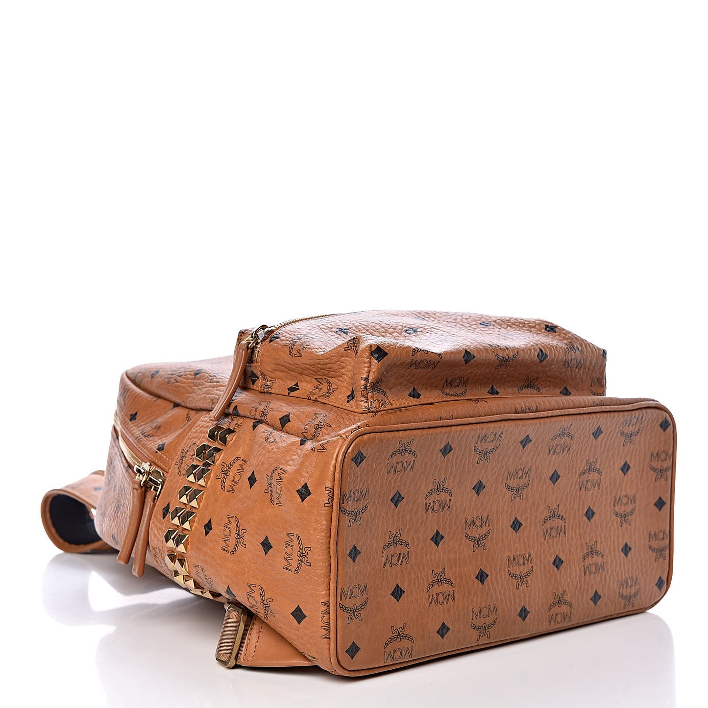 Visetos Medium Side Studs Stark Backpack Cognac