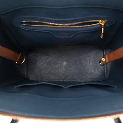 Louis Vuitton Ostrich Lizard Majestueux Tote MM Navy 5 of 13