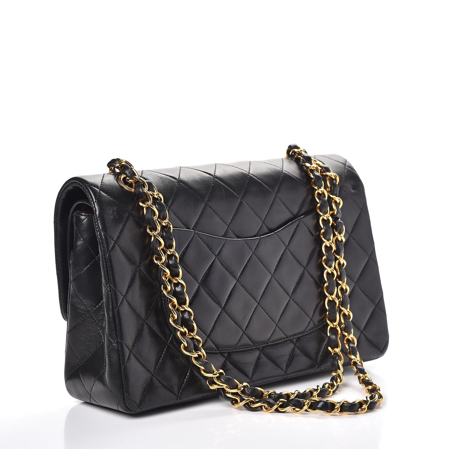 Chanel Lambskin Quilted Medium Double Flap Black 4 of 11