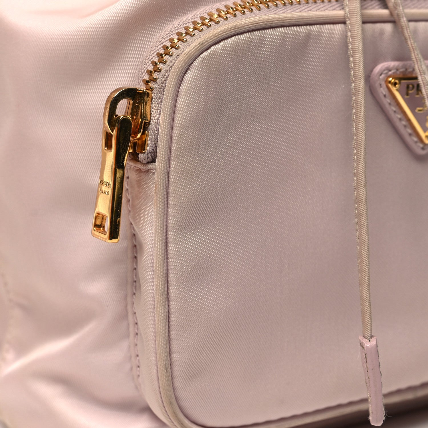 Prada Re-Nylon Saffiano Duet Bucket Crossbody Bag Alabastro 10 of 10