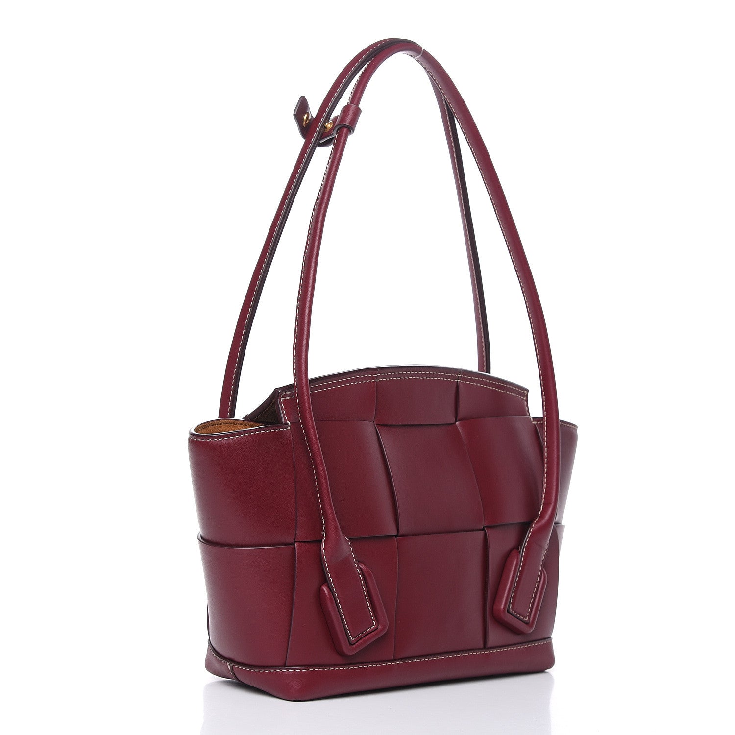 Bottega Veneta French Calfskin Maxi Intrecciato Arco 33 Bordeaux 3 of 14