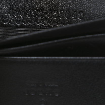 Gucci Calfskin Matelasse GG Marmont Card Case Wallet Black 7 of 7