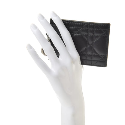 Christian Dior Lambskin Cannage Lady Dior Card Holder Black 2 of 9