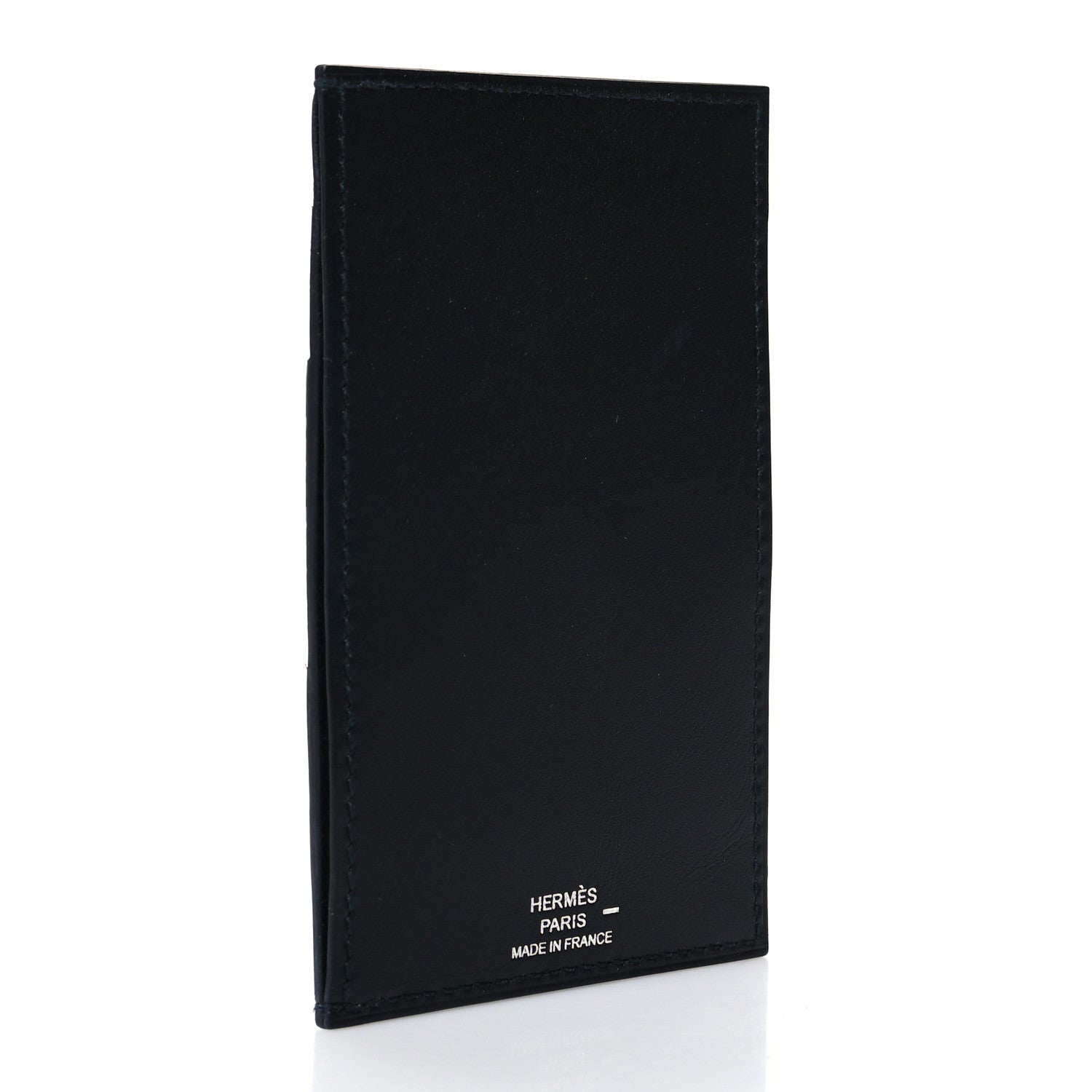 Hermes Polished Lizard Evercolor Sombrero II Les Petits Chevaux Card Holder Black Ficelle 3 of 10