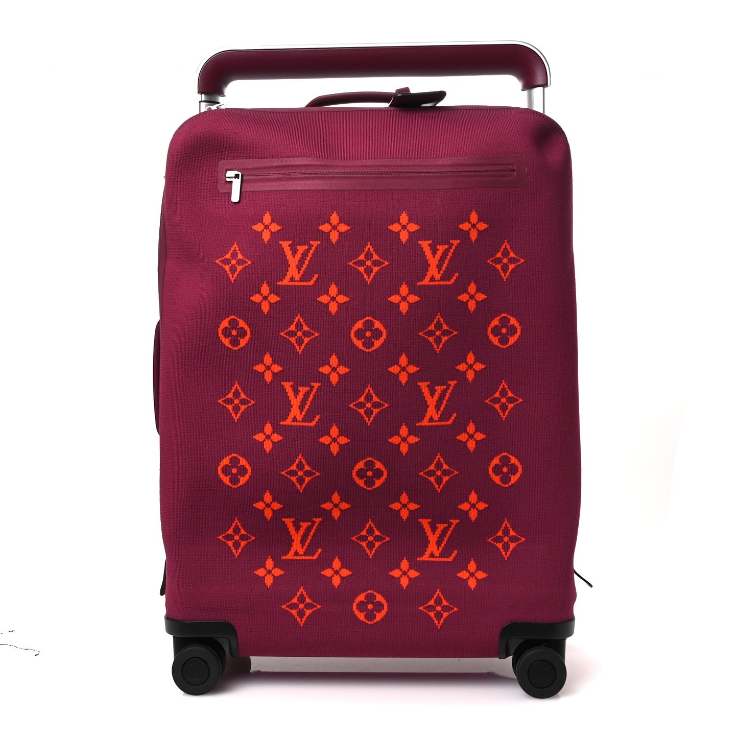 Knit Monogram Horizon Soft 55 Suitcase Fuchsia