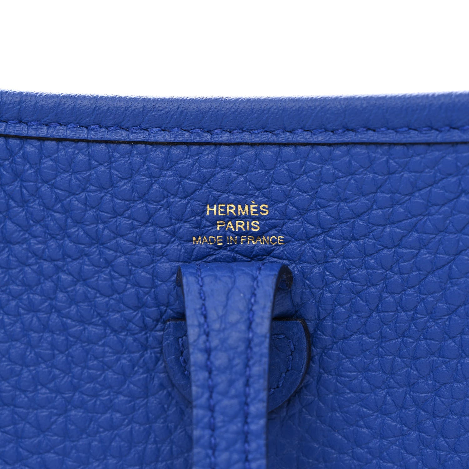 Hermes Taurillon Clemence Evelyne TPM Bleu Royal 6 of 11