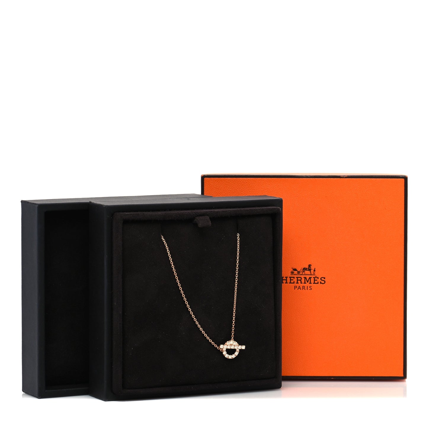 18K Rose Gold Diamond Finesse Pendant Necklace