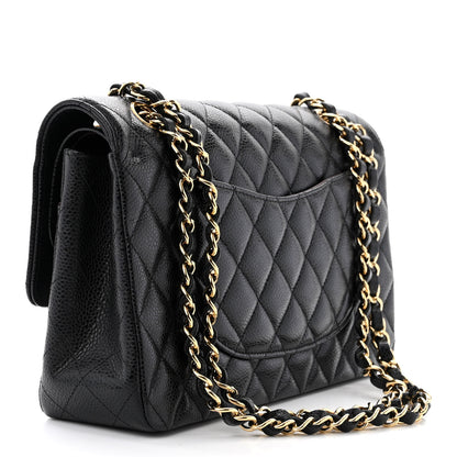 Chanel Caviar Quilted Medium Double Flap Black 3 of 12