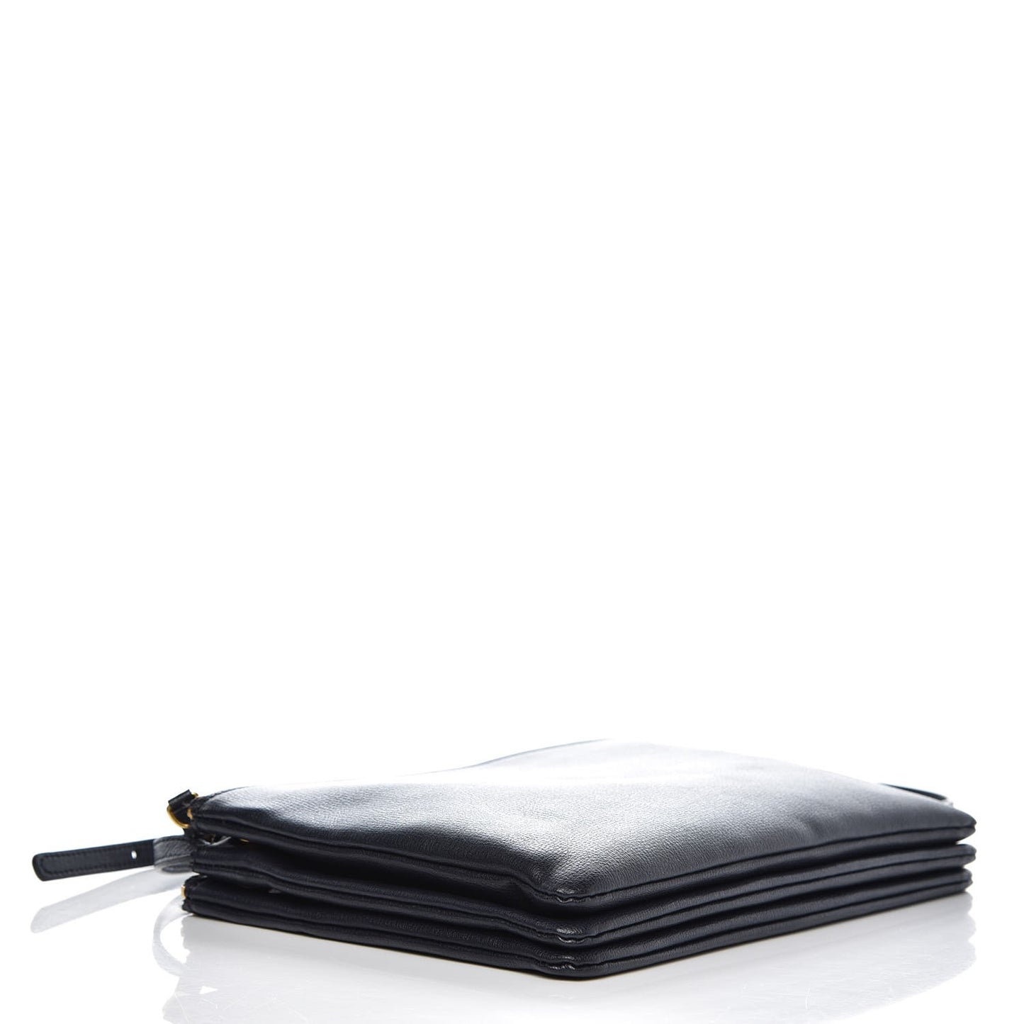 Goatskin Large Trio Crossbody Bag Dark Blue