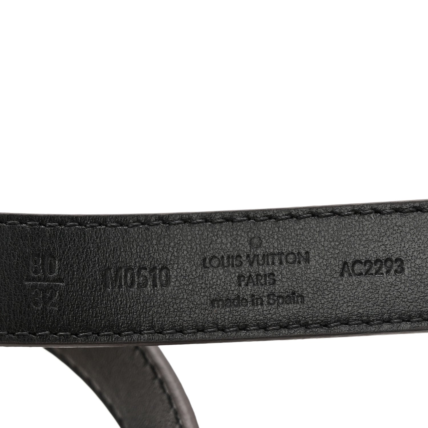 Louis Vuitton Monogram 20MM LV Circle Prime Reversible Belt 80 32