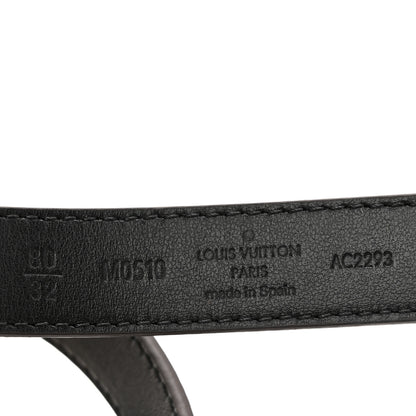 Louis Vuitton Monogram 20MM LV Circle Prime Reversible Belt 80 32 Black 4 of 4