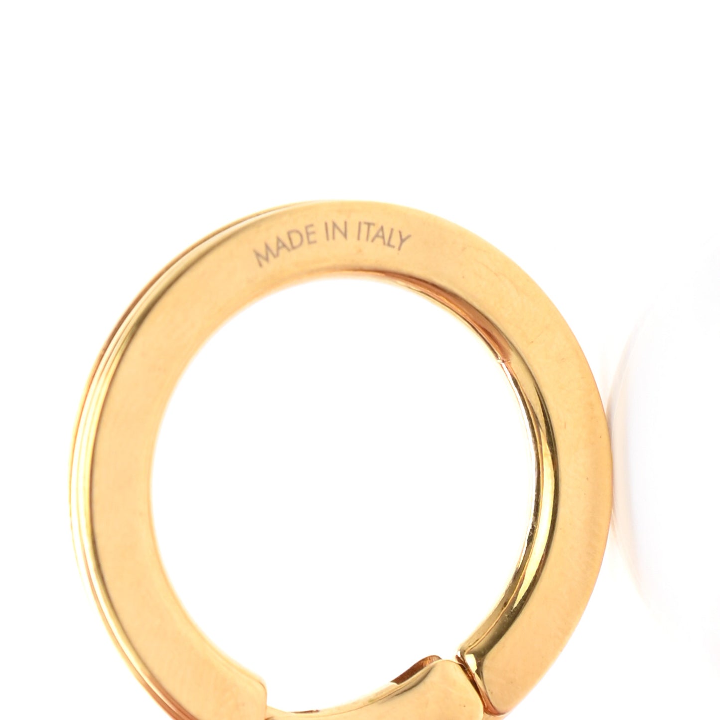 Brass Monogram Blooming Flowers Bag Charm Key Holder Rose Ballerine