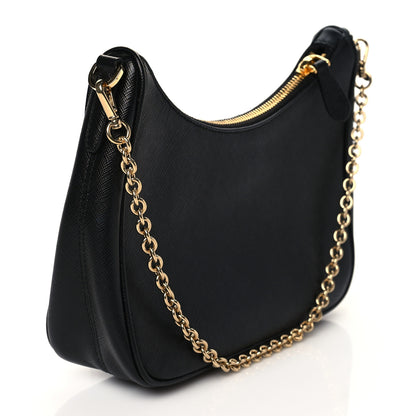 Prada Saffiano Lux Re-Edition 2005 Shoulder Bag Black 3 of 9