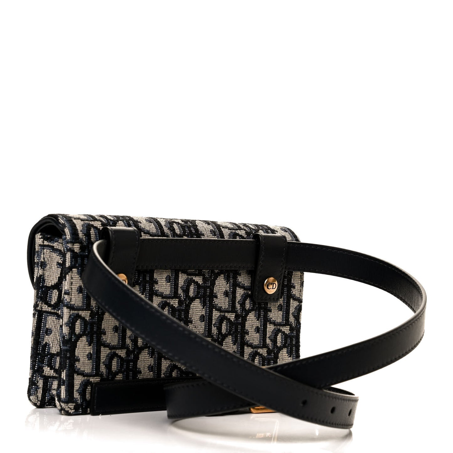 Oblique Saddle Belt Bag Blue