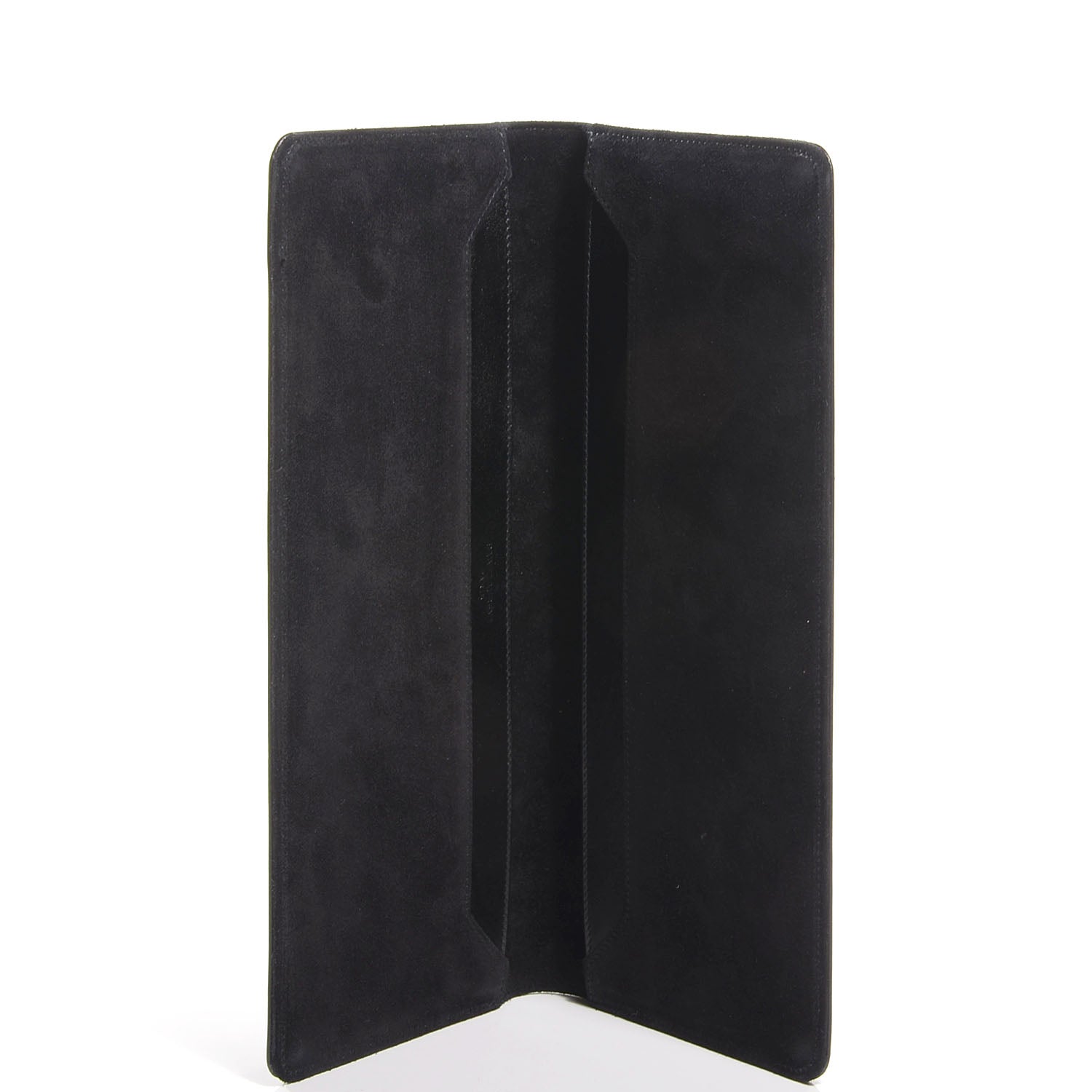 Saint Laurent Veau Leather Suede Travel Wallet Black 6 of 7