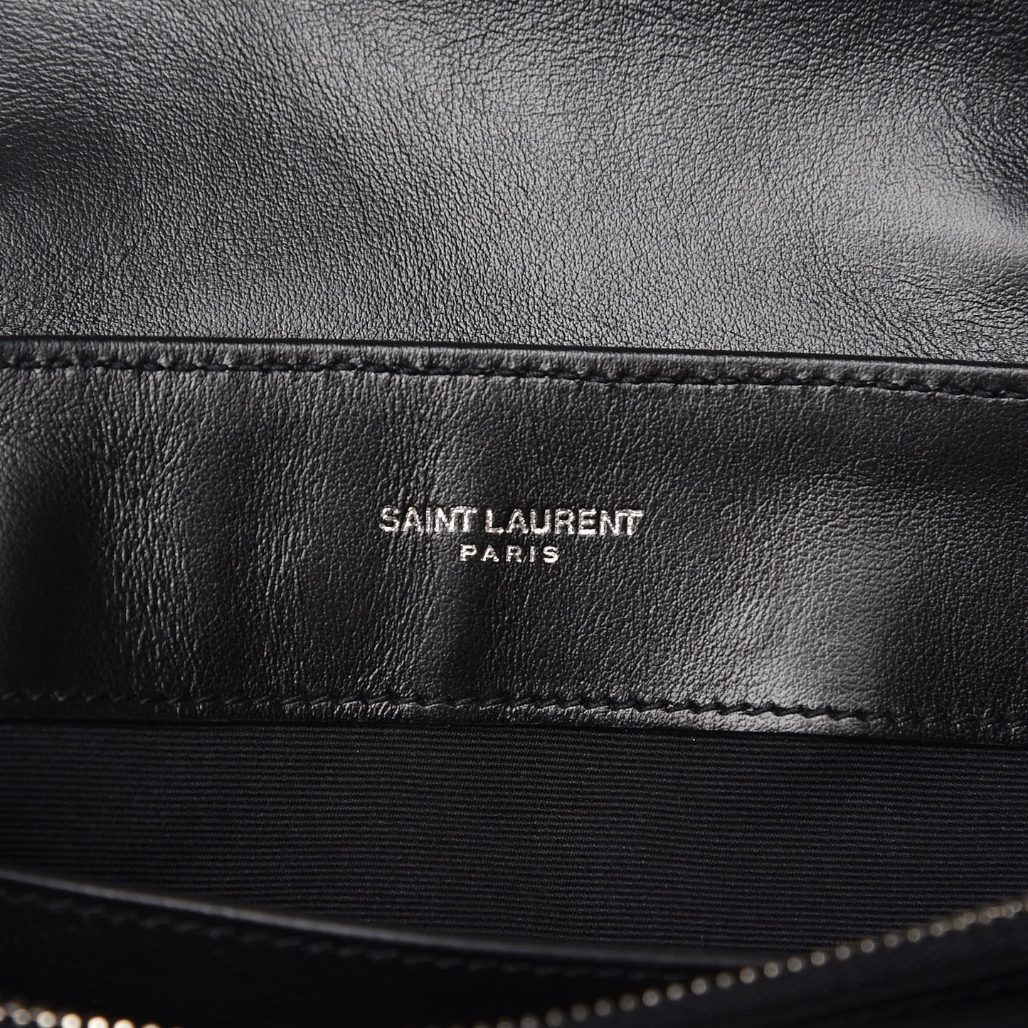 Calfskin Y Quilted Monogram Small Loulou Chain Satchel Black