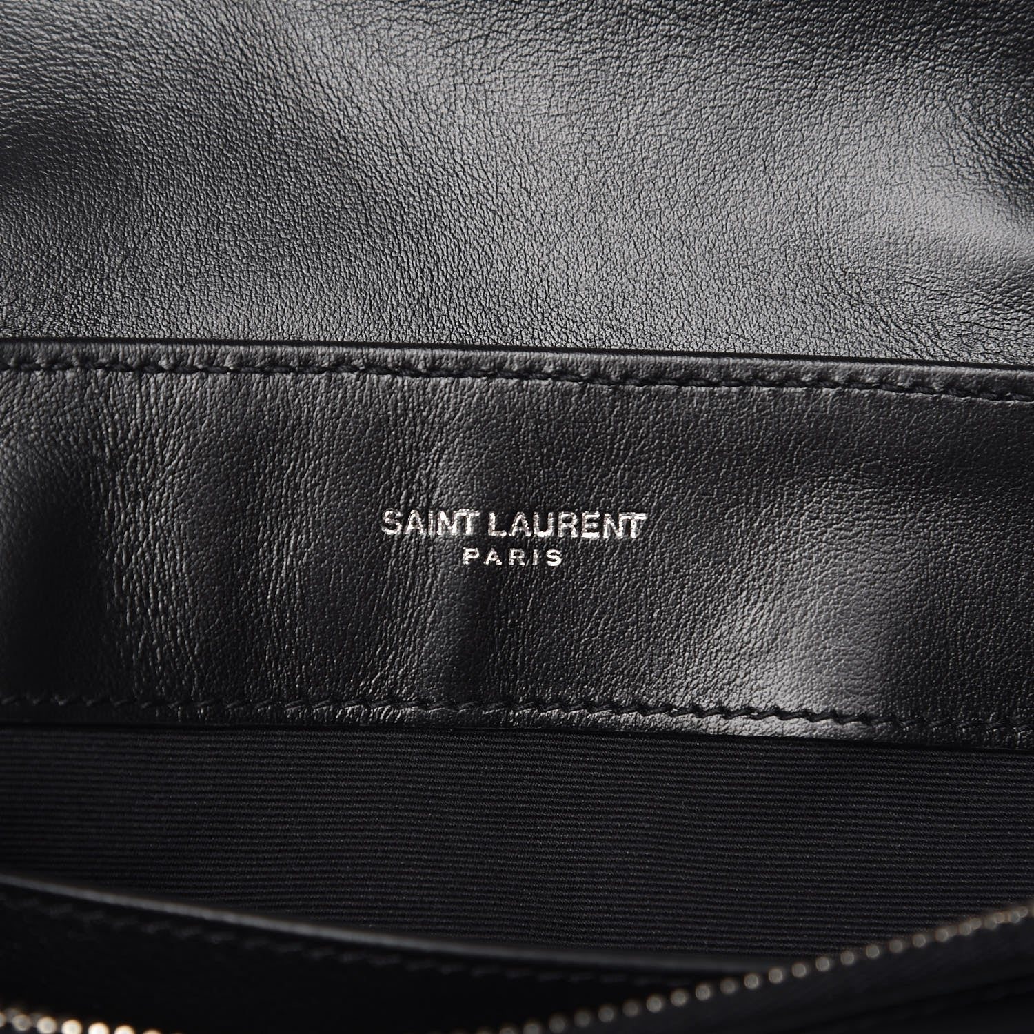 Saint Laurent Calfskin Y Quilted Monogram Small Loulou Chain Satchel Black 8 of 9